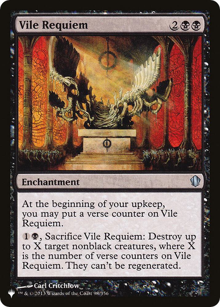 Vile Requiem (C13) [The List Reprints] 98/356
