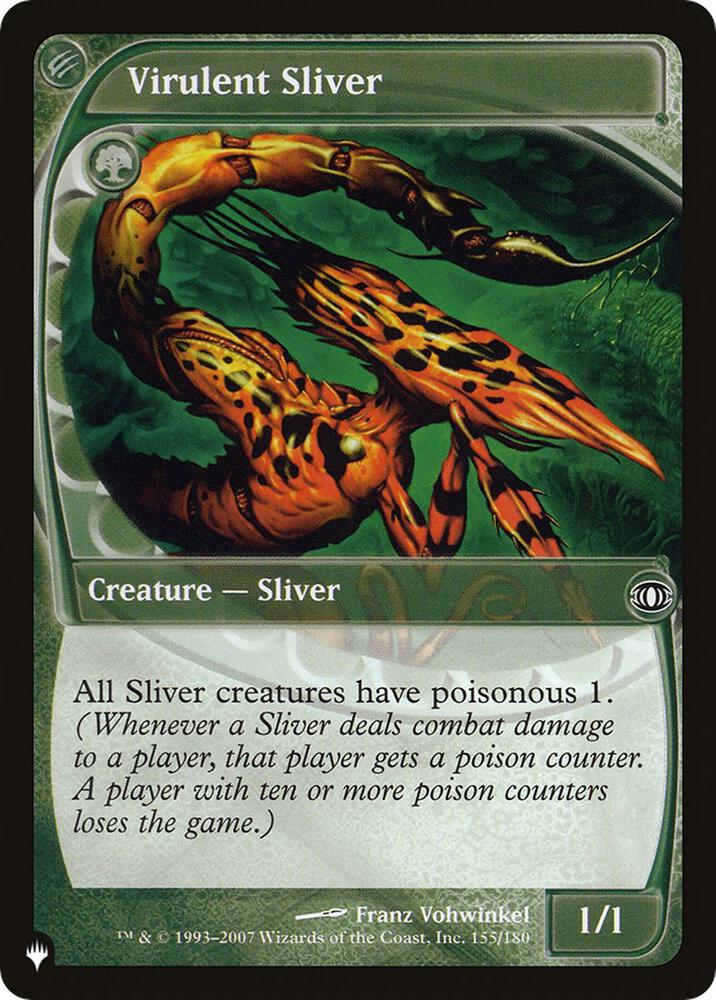 Virulent Sliver [The List Reprints] 155/180