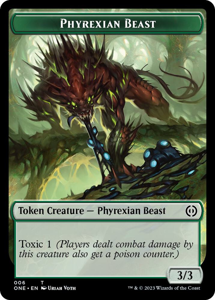 Phyrexian Beast Token [Phyrexia: All Will Be One] 6