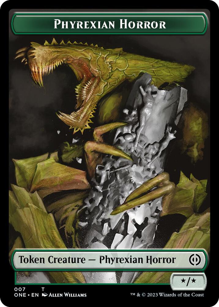 Phyrexian Horror Token (007) [Phyrexia: All Will Be One] 7