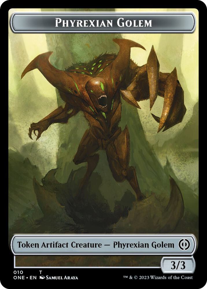 Phyrexian Golem Token [Phyrexia: All Will Be One] 10