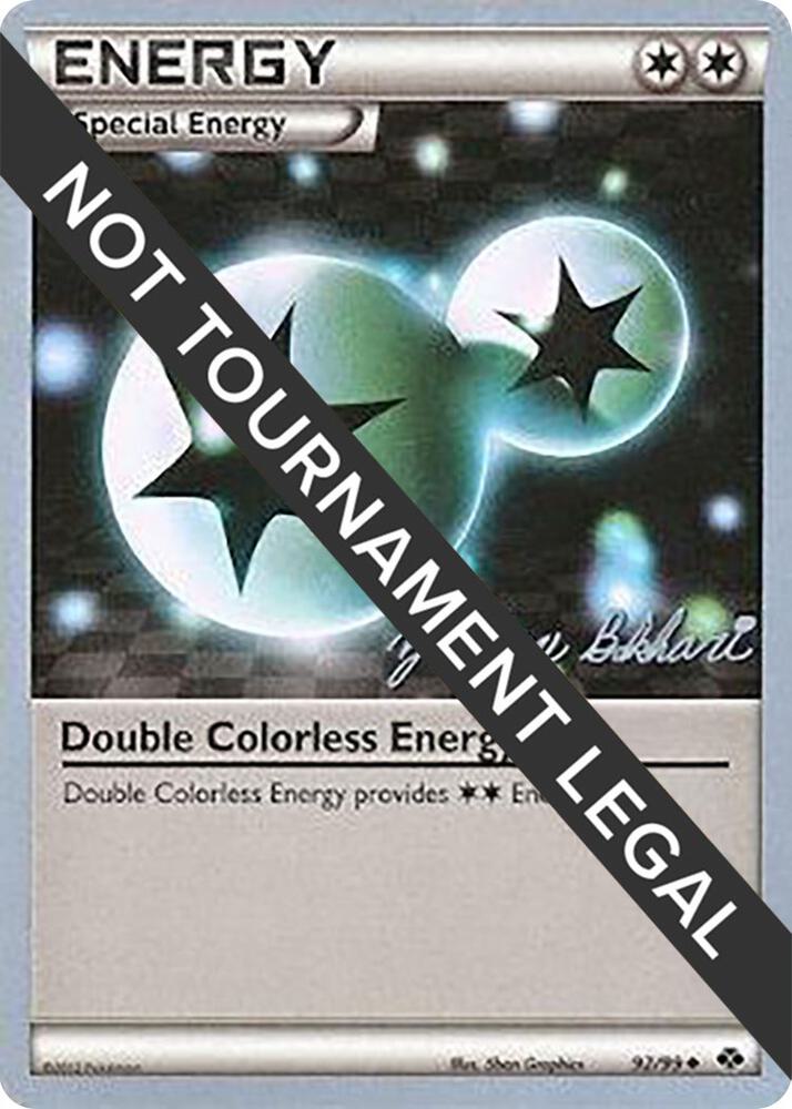 Double Colorless Energy - 2012 (Zachary Bokhari) [World Championship Decks] 92/99