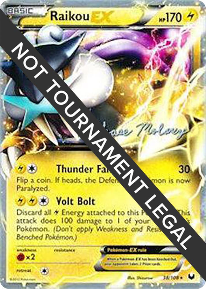 Raikou EX - 2012 (Chase Moloney) [World Championship Decks] 38/108
