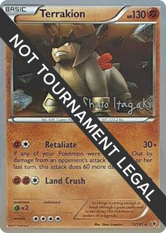 Terrakion - 2012 (Shuto Itagaki) [World Championship Decks] 73/101
