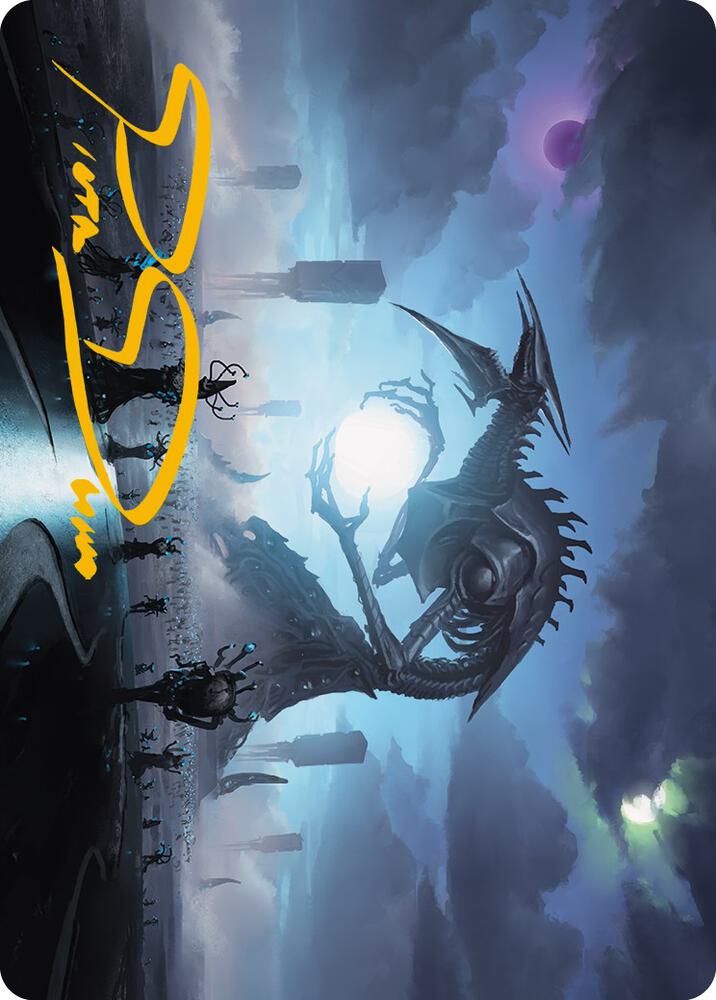 Blue Sun's Twilight Art Card (Gold-Stamped Signature) [Art Series: Phyrexia: All Will Be One] 13