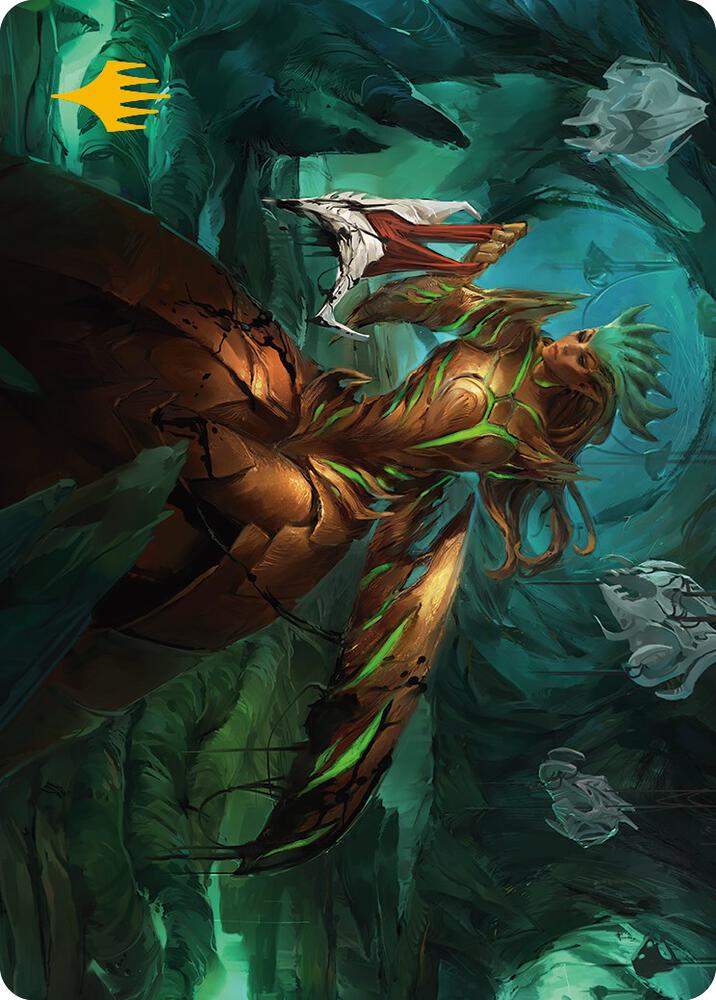 Glissa Sunslayer Art Card (Gold-Stamped Signature) [Art Series: Phyrexia: All Will Be One] 47