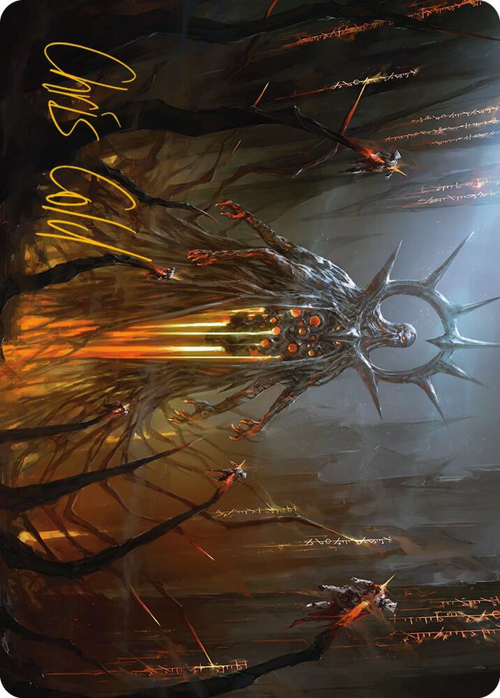 Solphim, Mayhem Dominus Art Card (Gold-Stamped Signature) [Art Series: Phyrexia: All Will Be One] 35