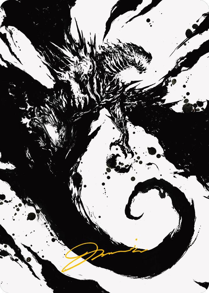 Capricious Hellraiser Art Card (Gold-Stamped Signature) [Art Series: Phyrexia: All Will Be One] 73