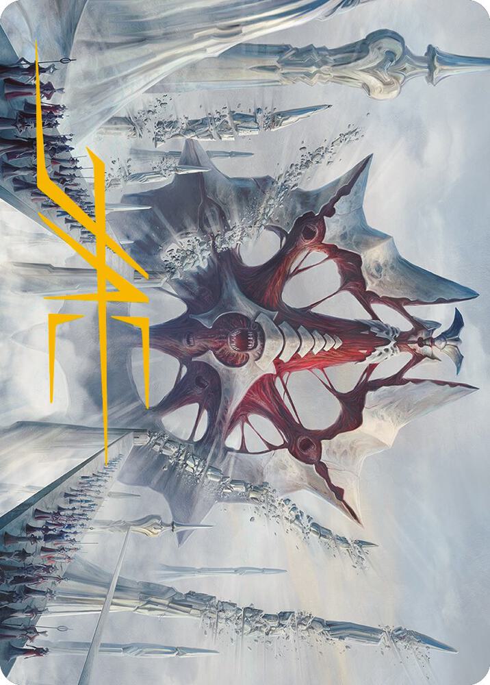 Mondrak, Glory Dominus Art Card (Gold-Stamped Signature) [Art Series: Phyrexia: All Will Be One] 5