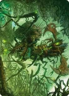 Skyscythe Engulfer Art Card [Art Series: Phyrexia: All Will Be One] 42