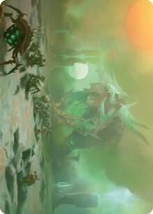 Green Sun's Twilight Art Card [Art Series: Phyrexia: All Will Be One] 39