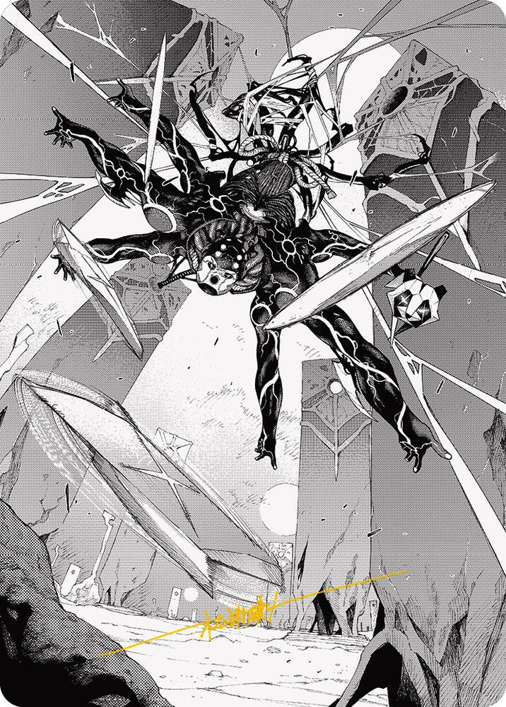 Kaito, Dancing Shadow Art Card (78/81) (Gold-Stamped Signature) [Art Series: Phyrexia: All Will Be One] 78
