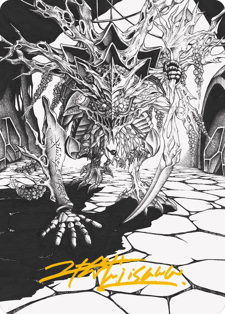 Thrun, Breaker of Silence Art Card (Gold-Stamped Signature) [Art Series: Phyrexia: All Will Be One] 76