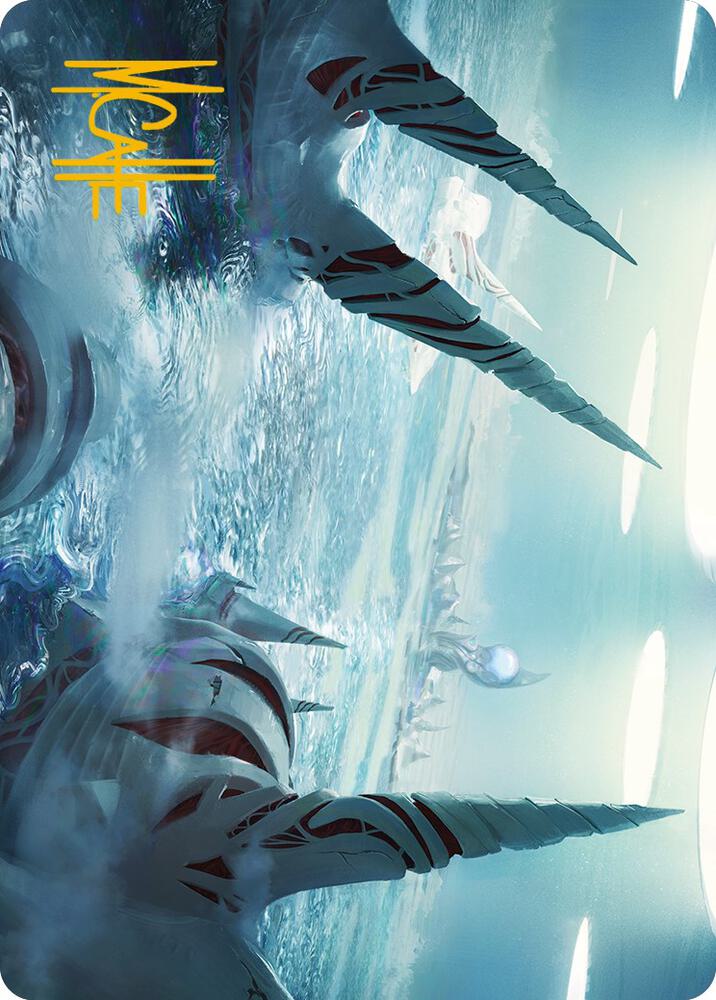Seachrome Coast Art Card (Gold-Stamped Signature) [Art Series: Phyrexia: All Will Be One] 61