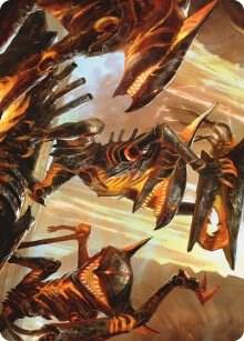 Gleeful Demolition Art Card [Art Series: Phyrexia: All Will Be One] 28