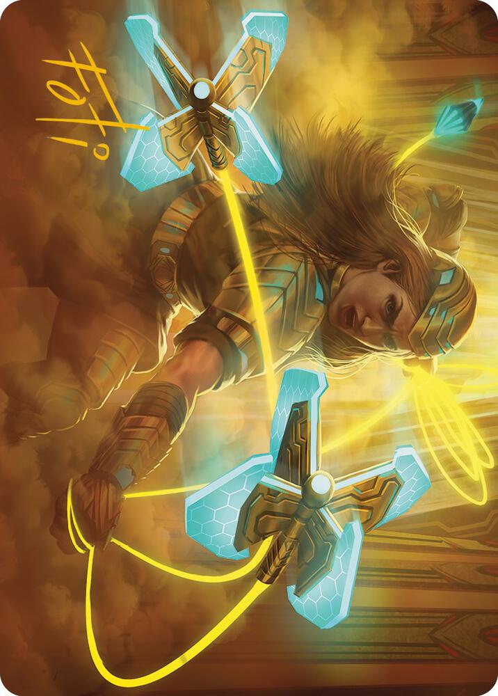 Bladehold War-Whip Art Card (Gold-Stamped Signature) [Art Series: Phyrexia: All Will Be One] 46