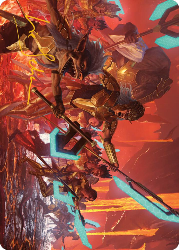 Roar of Resistance Art Card (Gold-Stamped Signature) [Art Series: Phyrexia: All Will Be One] 34