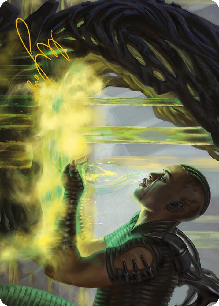 Necrogen Communion Art Card (Gold-Stamped Signature) [Art Series: Phyrexia: All Will Be One] 21