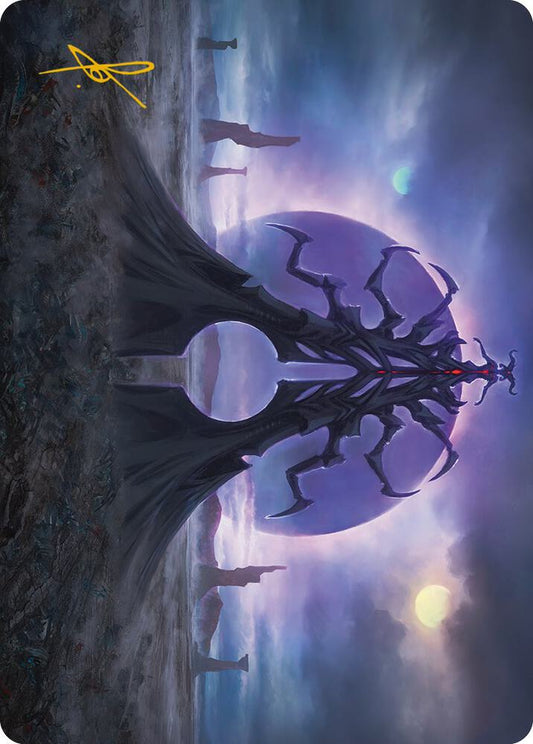 Black Sun's Twilight Art Card (Gold-Stamped Signature) [Art Series: Phyrexia: All Will Be One] 19