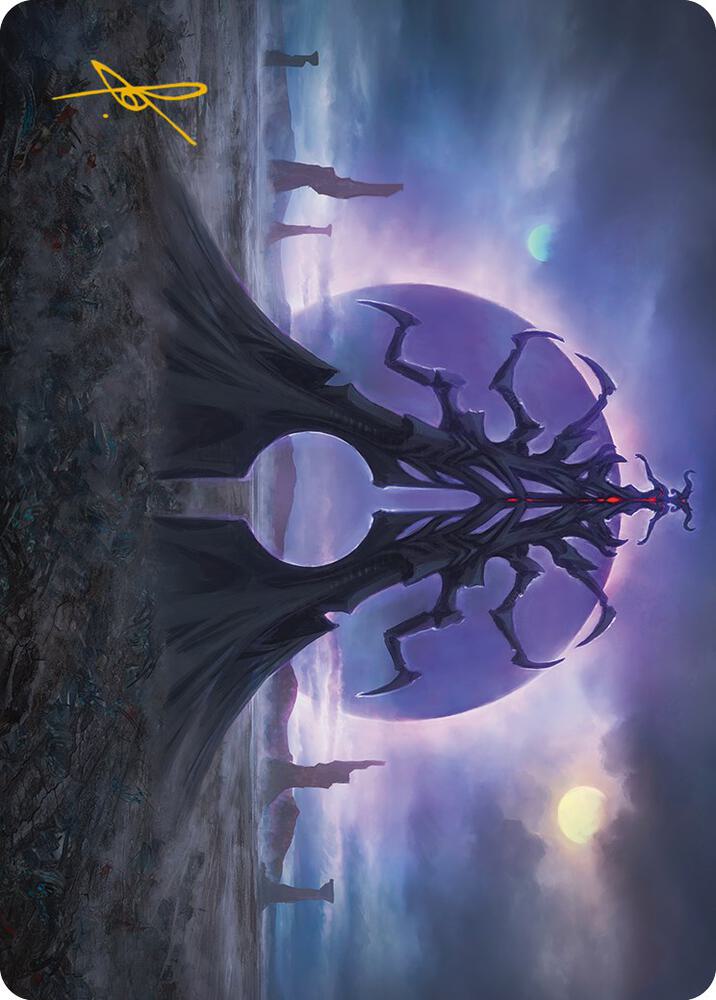 Black Sun's Twilight Art Card (Gold-Stamped Signature) [Art Series: Phyrexia: All Will Be One] 19