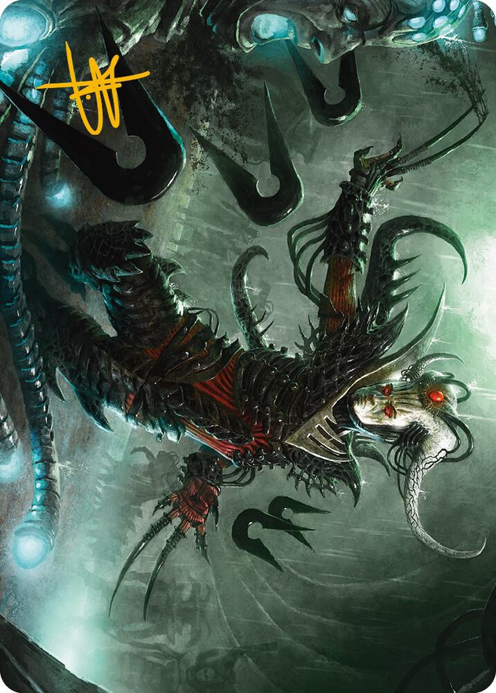 Vraan, Executioner Thane Art Card (Gold-Stamped Signature) [Art Series: Phyrexia: All Will Be One] 24