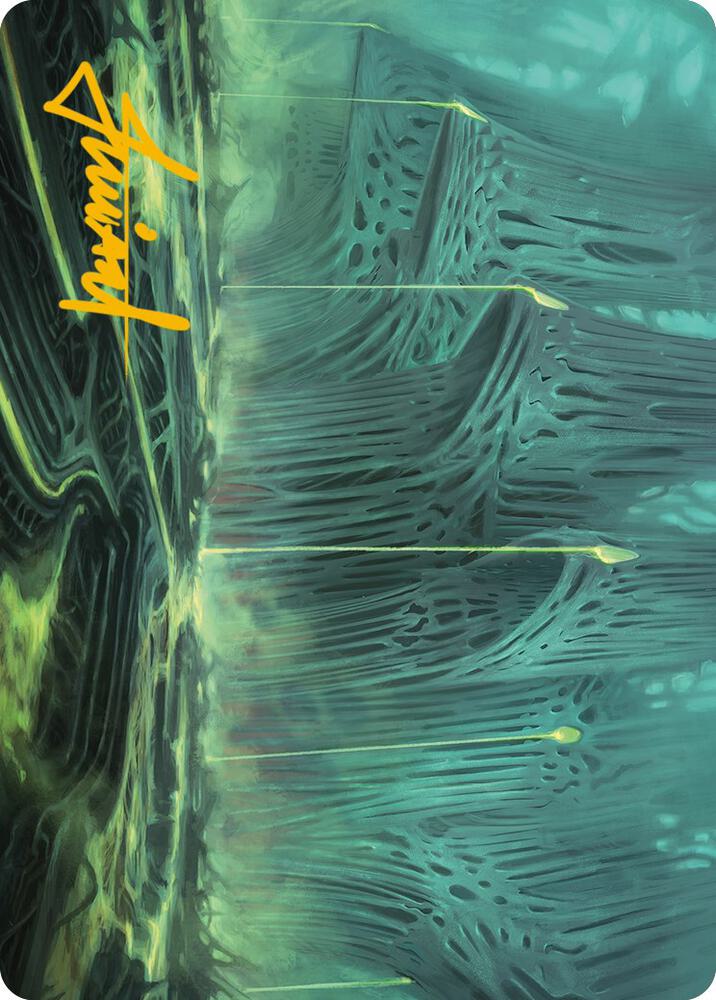 Swamp Art Card (Gold-Stamped Signature) [Art Series: Phyrexia: All Will Be One] 63