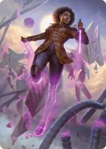 Kaya, Intangible Slayer Art Card [Art Series: Phyrexia: All Will Be One] 49