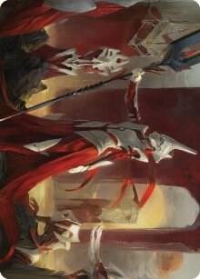 Porcelain Zealot Art Card [Art Series: Phyrexia: All Will Be One] 8