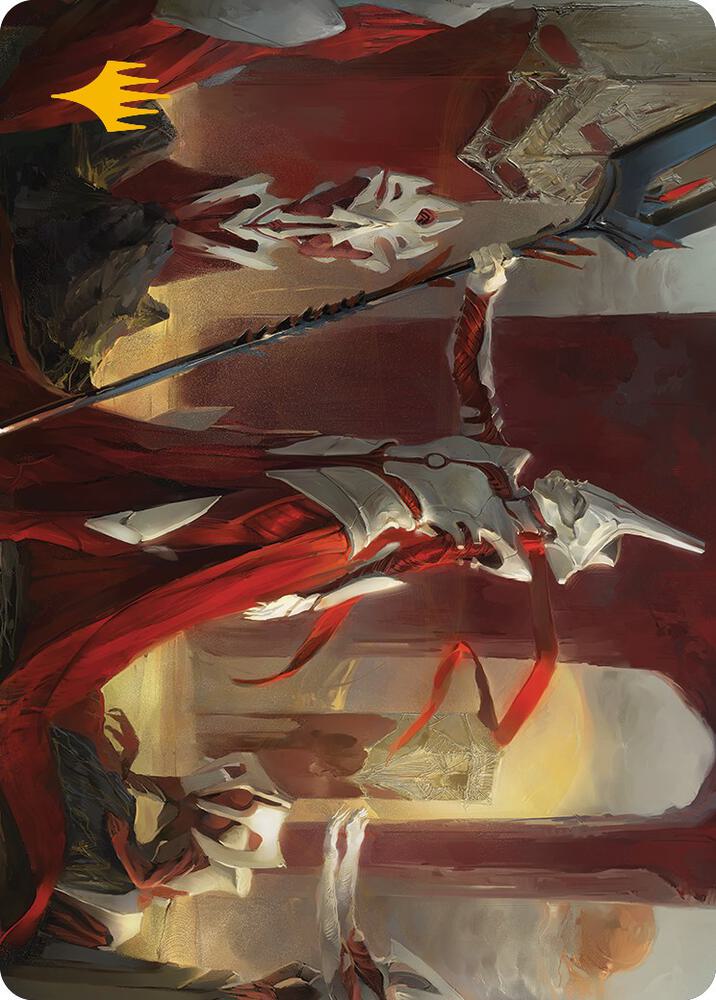 Porcelain Zealot Art Card (Gold-Stamped Signature) [Art Series: Phyrexia: All Will Be One] 8