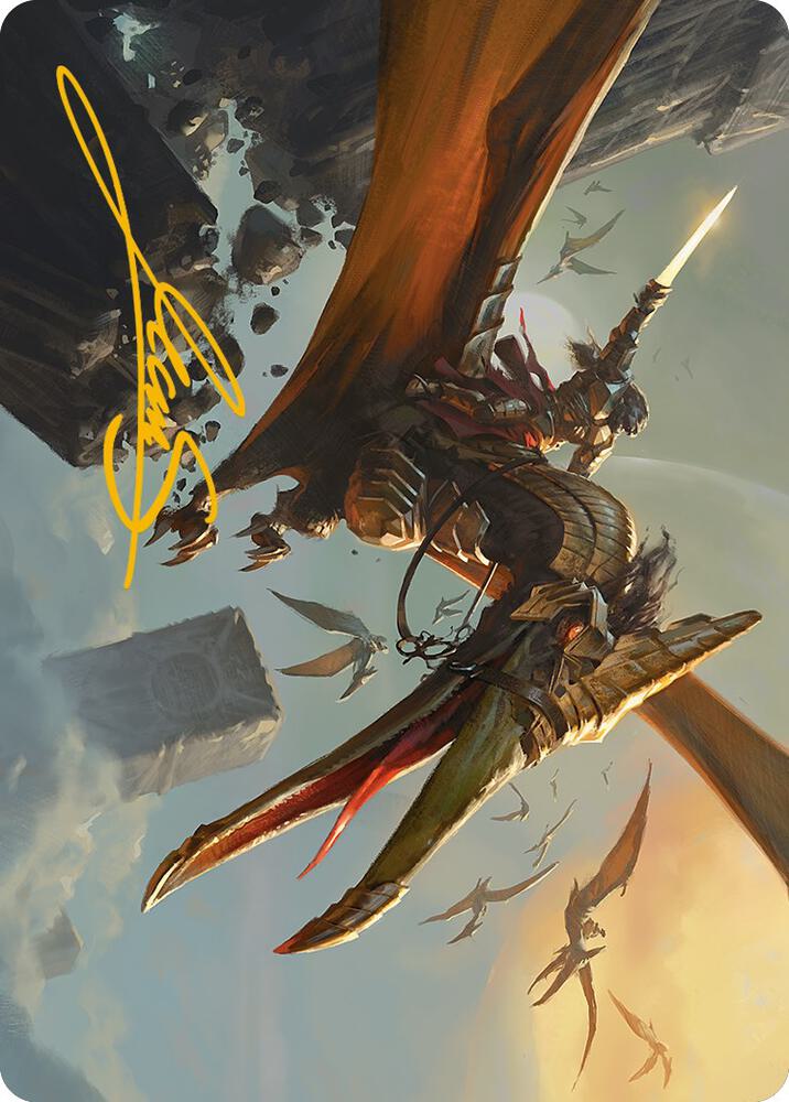 Skyhunter Strike Force Art Card (Gold-Stamped Signature) [Art Series: Phyrexia: All Will Be One] 9
