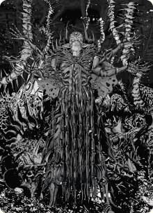 Nissa, Ascended Animist Art Card [Art Series: Phyrexia: All Will Be One] 74