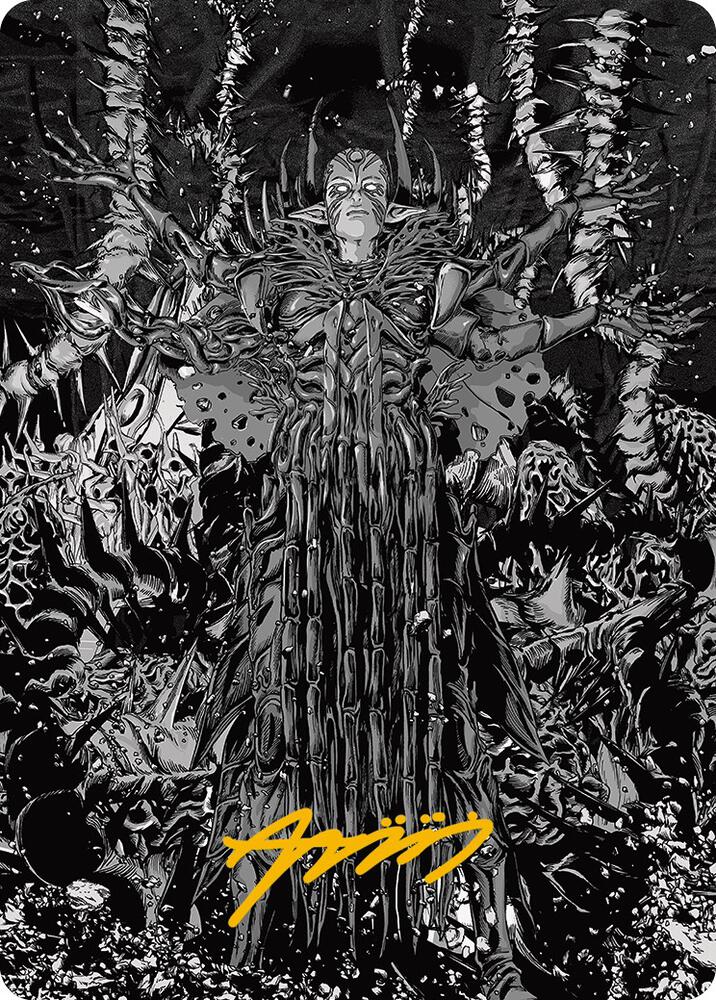 Nissa, Ascended Animist Art Card (Gold-Stamped Signature) [Art Series: Phyrexia: All Will Be One] 74