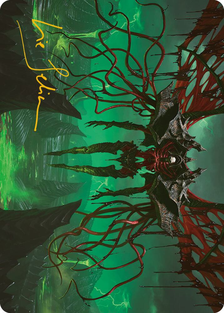 Archfiend of the Dross Art Card (Gold-Stamped Signature) [Art Series: Phyrexia: All Will Be One] 18