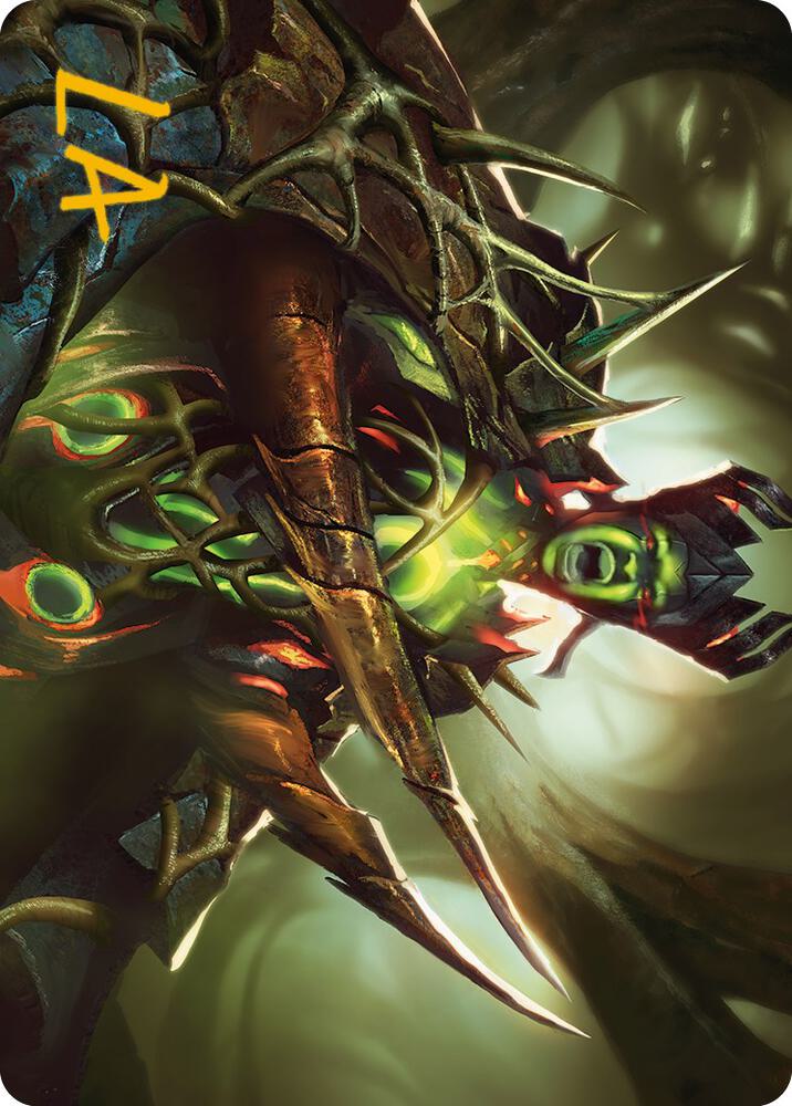 Maze's Mantle Art Card (Gold-Stamped Signature) [Art Series: Phyrexia: All Will Be One] 40