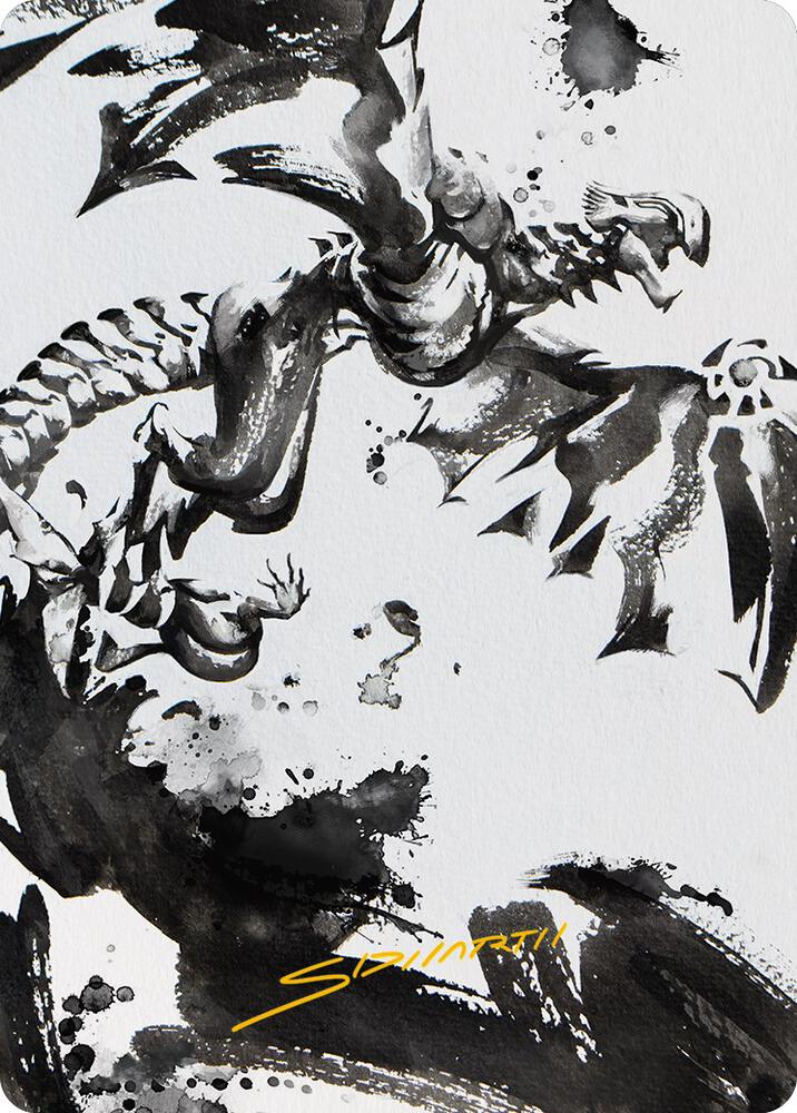 Quicksilver Fisher Art Card (Gold-Stamped Signature) [Art Series: Phyrexia: All Will Be One] 68