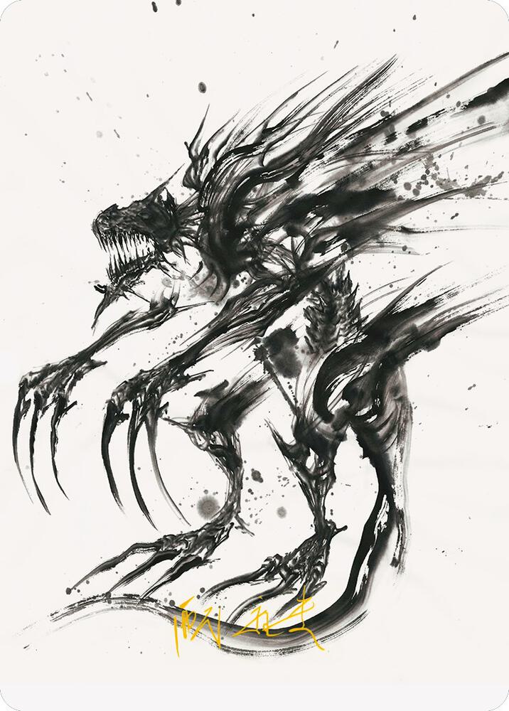 Phyrexian Obliterator Art Card (Gold-Stamped Signature) [Art Series: Phyrexia: All Will Be One] 71