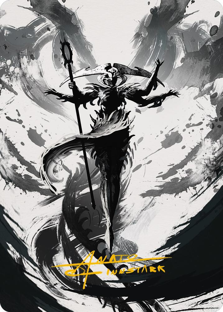 Atraxa, Grand Unifier Art Card (77/81) (Gold-Stamped Signature) [Art Series: Phyrexia: All Will Be One] 77