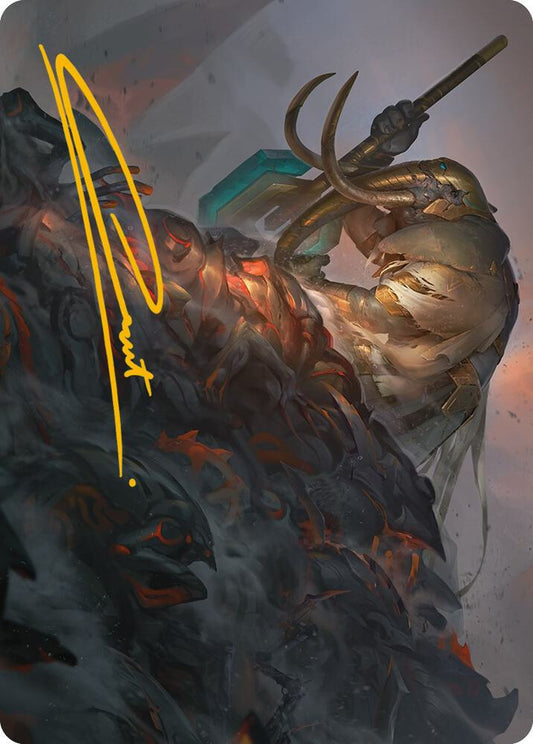 Against All Odds Art Card (Gold-Stamped Signature) [Art Series: Phyrexia: All Will Be One] 1