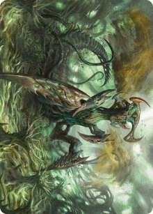 Zopandrel, Hunger Dominus Art Card [Art Series: Phyrexia: All Will Be One] 44