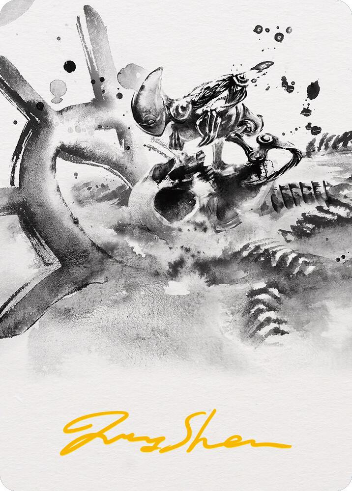 Myr Convert Art Card (Gold-Stamped Signature) [Art Series: Phyrexia: All Will Be One] 81