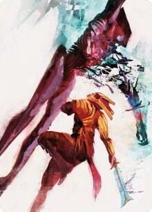 Hexgold Slash Art Card [Art Series: Phyrexia: All Will Be One] 30