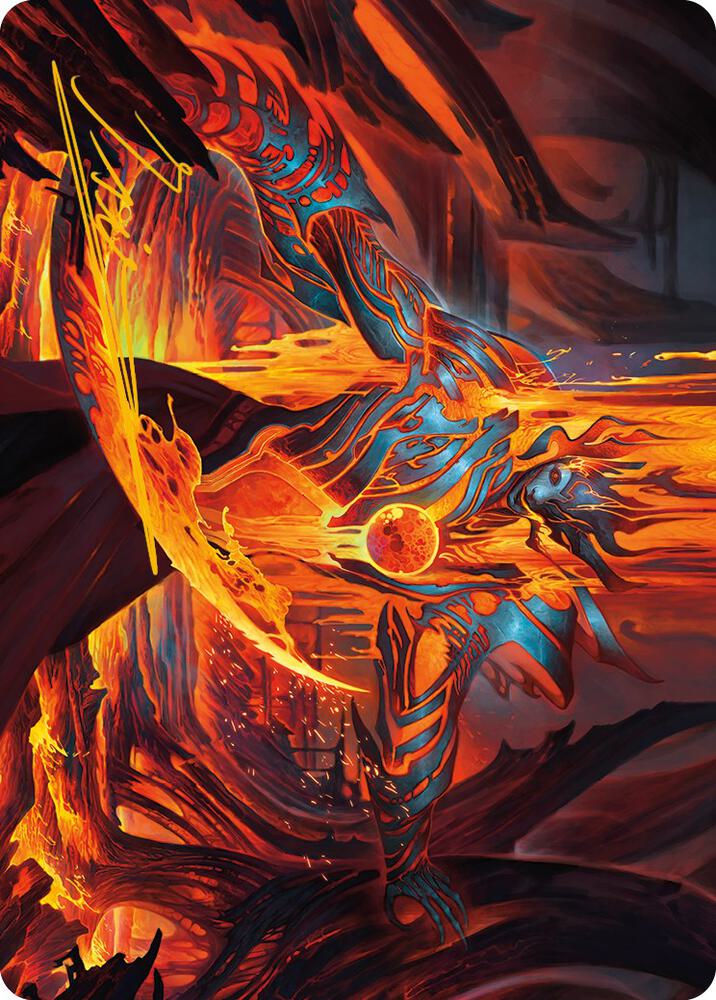 Free From Flesh Art Card (Gold-Stamped Signature) [Art Series: Phyrexia: All Will Be One] 27
