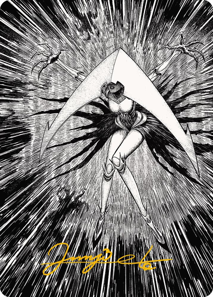 Elesh Norn, Mother of Machines Art Card (64/81) (Gold-Stamped Signature) [Art Series: Phyrexia: All Will Be One] 64