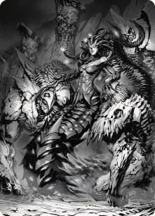 Vraska, Betrayal's Sting Art Card [Art Series: Phyrexia: All Will Be One] 72