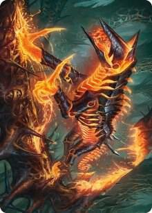 Kuldotha Cackler Art Card [Art Series: Phyrexia: All Will Be One] 32
