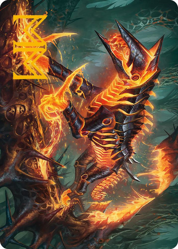 Kuldotha Cackler Art Card (Gold-Stamped Signature) [Art Series: Phyrexia: All Will Be One] 32
