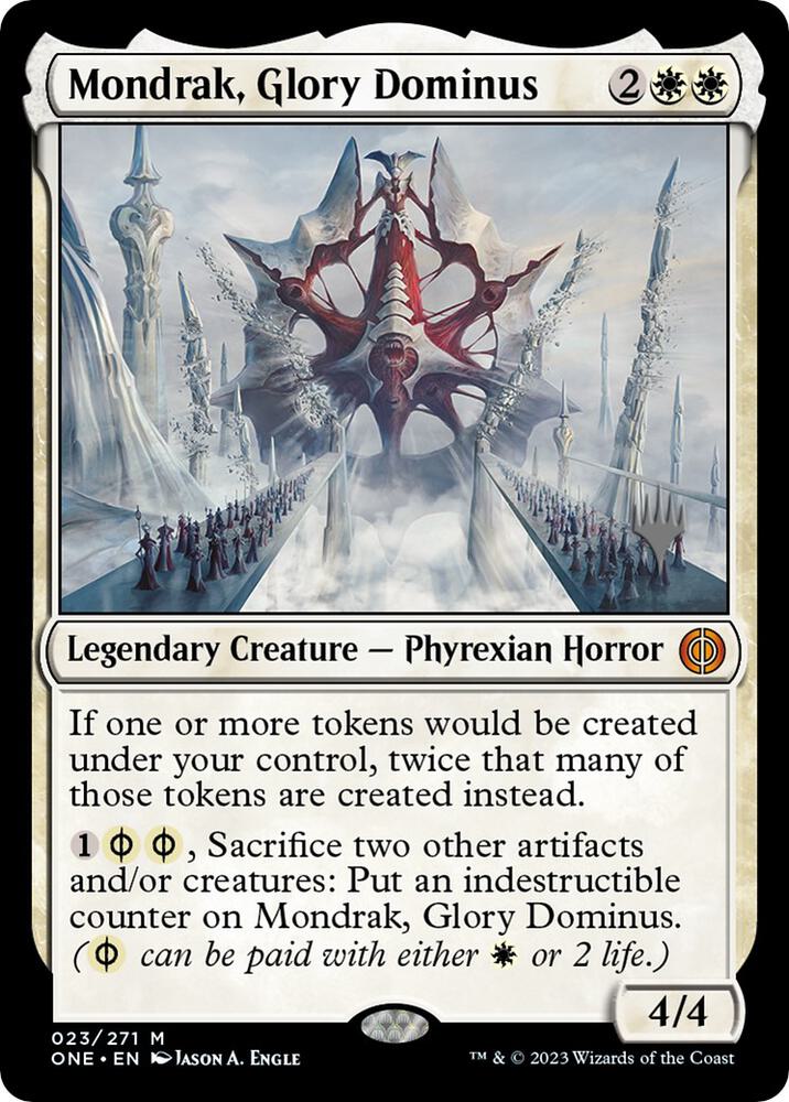 Mondrak, Glory Dominus [Promo Pack: Phyrexia: All Will Be One] 23