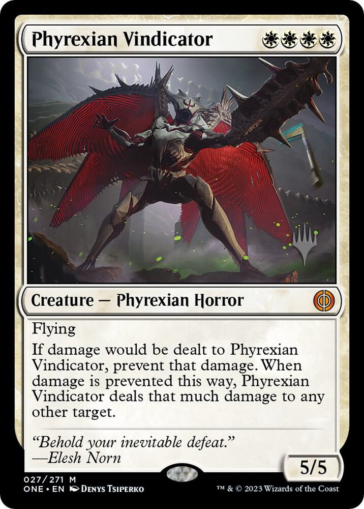 Phyrexian Vindicator [Promo Pack: Phyrexia: All Will Be One] 27