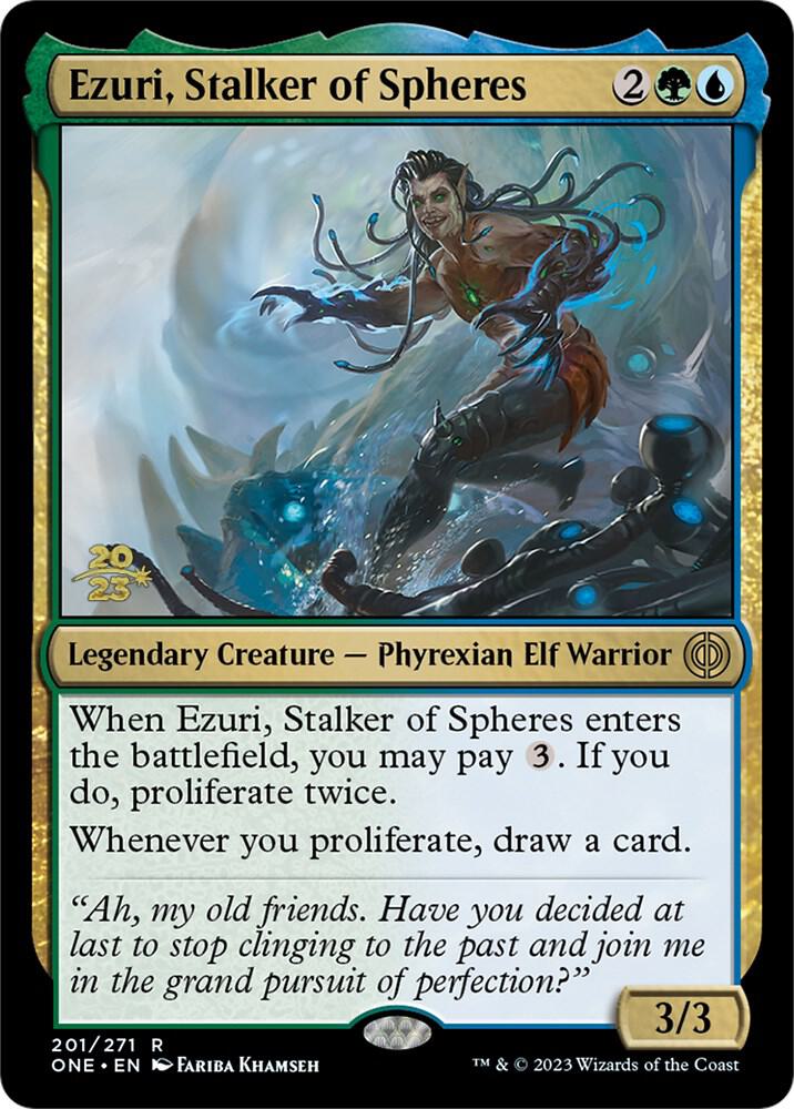 Ezuri, Stalker of Spheres [Prerelease Cards] 201