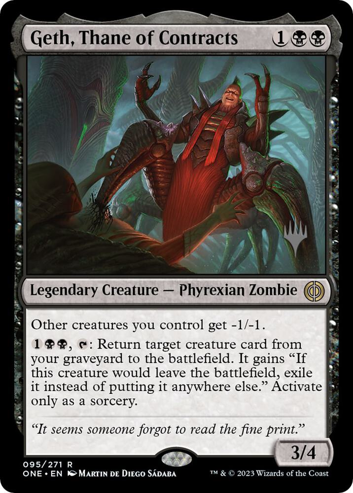 Geth, Thane of Contracts [Promo Pack: Phyrexia: All Will Be One] 95